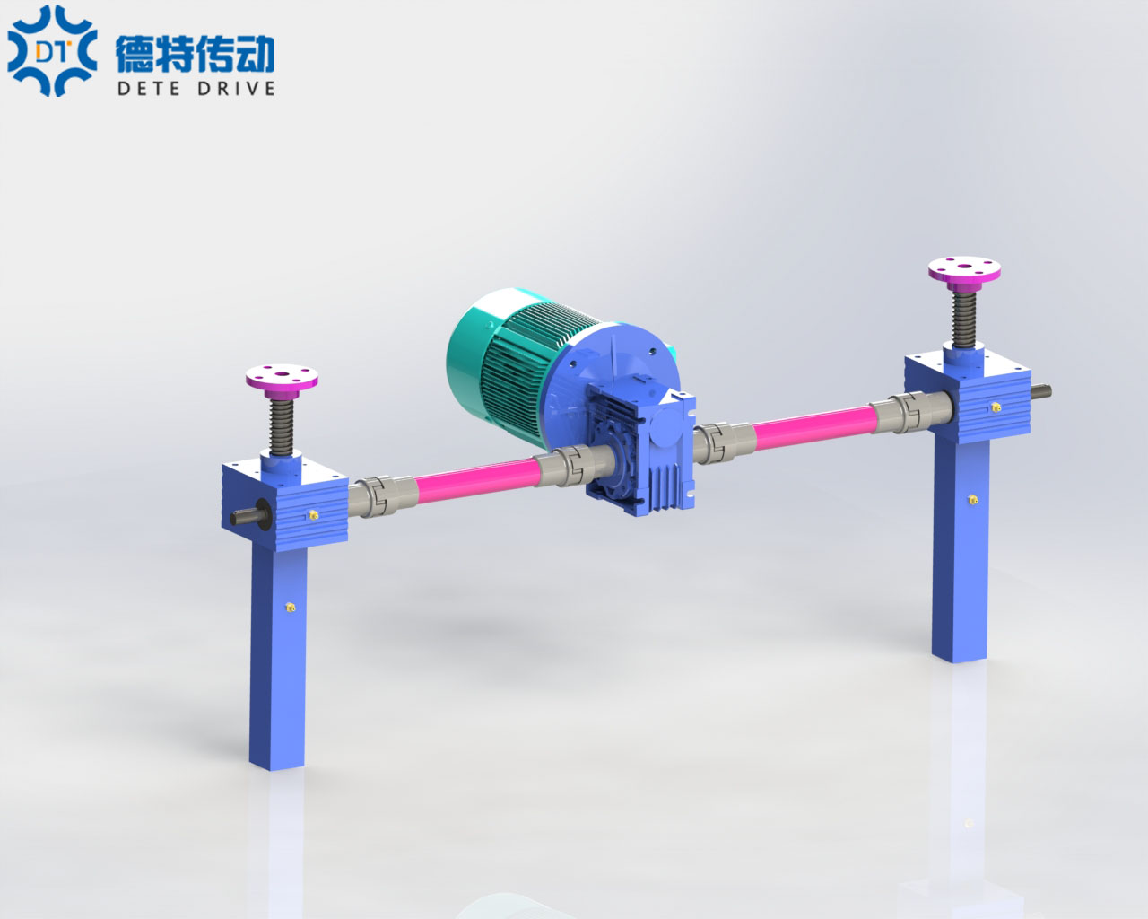 4台联动滚珠丝杆移动4台