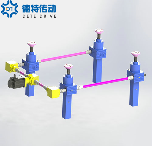 4台联动H型滚珠丝杆移动